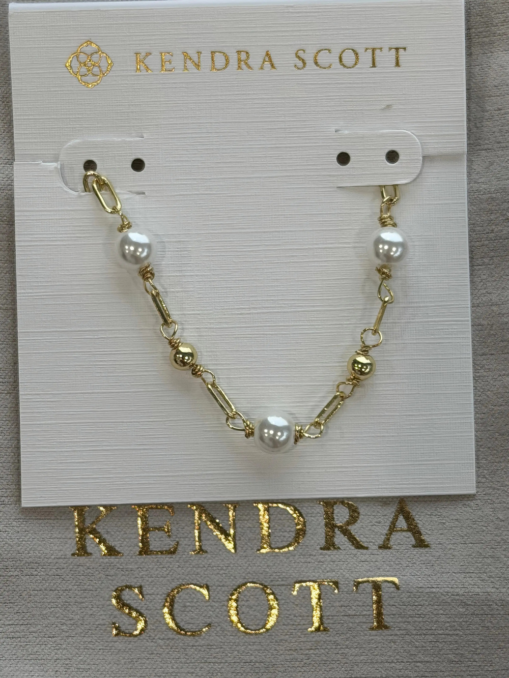 Kendra Scott white pearl bracelet